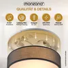 Plafonnier moderne 40W rond 38 cm 2 flammes E27 lampe en Voir les images du produit 4