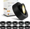 10er Set SSC-LUXon VIONA LED Aufbaustrahler flach schwarz Produktbild-Vorschau 1