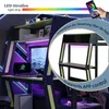 Gamingowe łóżko na antresoli 120x200 cm z biurkiem, półką Podgląd zdjęcia produktu 10