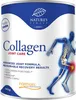 A product shot of a collagen supplement container with a graphic of a human skeleton. Produktbild-Vorschau