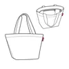 reisenthel sac shopper Shopper Dots White noir Voir les images du produit 5