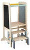 Janod Holz-Lernturm Tafel - höhenverstellbarer Tritthocker Produktbild-Vorschau 1