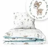 Kinderbettwäsche 90x120 Baumwolle Baby Bettwäsche Set Produktbild-Vorschau 1