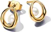 Pandora Boucles d'oreilles ovales en perles d'eau douce de Voir les images du produit 1