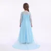 Eisblaues Prinzessinnenkleid für Mädchen mit Glitzer, Produktbild-Vorschau 3