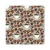 MuchoWow® Mauspad Mousepad Kaffee - Zimt - Muster 20x20 cm Produktbild-Vorschau 1