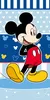 Telo da mare Disney Topolino per bambini Blu Bianco Mouse Anteprima dell’immagine prodotto 1