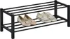 Schuhregal NAVAN Metall Schwarz, robuste Schuhbank mit 2 Produktbild-Vorschau 1