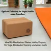 Yoga Block 2er Set VonBueren | Yoga Blöcke aus Kork | 22 x Produktbild-Vorschau 4