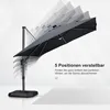 PURPLE LEAF Ampelschirm 300 x 300 cm Sonnenschirm mit LED Produktbild-Vorschau 4