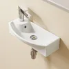 HOROW Hänge Waschbecken - 454 x 226 x 129 mm - Wandmontage Produktbild-Vorschau 1