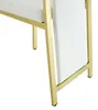 2er-Set Esszimmerstühle, weißes Kunstleder mit Goldkante, Produktbild-Vorschau 4