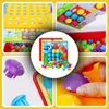 Mosaik Steckspiel Montessori 58 Teile für Kinder, Lernspiel Produktbild-Vorschau 7