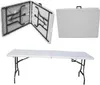 A collage showing a folding table in different states: folded and open, and a closed table. Produktbild-Vorschau