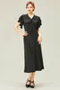 BABEYOND Damen Vintage Flapper Kleid 1920er Jahre Rüschen Produktbild-Vorschau 3