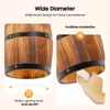 Beczka na wino retro - Lampa wisząca - Drewno - Łańcuch z Podgląd zdjęcia produktu 7