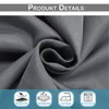 A close-up of dark gray fabric with icons and text indicating product features. Produktbild-Vorschau