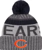New Era NFL SIDELINE 2017 Bobble Mütze - Chicago Bears Podgląd zdjęcia produktu 1
