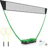 COSTWAY Badminton-Set mit Schlägern, tragbares Produktbild-Vorschau 1