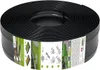 A roll of black garden edging on a white background. Anteprima dell’immagine prodotto