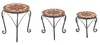 Kobolo Blumenhocker 3er Set TOSCANA orange Pflanzenständer Produktbild-Vorschau 1