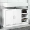 vidaXL Wastafelonderkast, wit, 90x29x55 cm, houtvezel Productafbeelding-voorbeeld 2