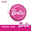 Folienballon Barbie pink rund ø45 cm für Kindergeburtstag Produktbild-Vorschau 3