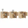 vidaXL Sideboards 3 pcs. chêne Sonoma bois composite Voir les images du produit 3