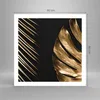 Poster - Poster ohne Rahmen - Golden Blatt Monstera - 60x60 Produktbild-Vorschau 4