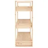 vidaXL Bücherregal/Raumteiler 80x35x91 cm Massivholz Kiefer Produktbild-Vorschau 7