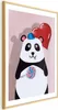 Posterpapier Poster - Panda with a Balloon 21x30 cm Für Produktbild-Vorschau 1