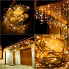 Stalattiti LED - 14,5m, 300LED, timer, IP44, bianco caldo + Anteprima dell’immagine prodotto 5