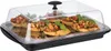 A serving tray with food under a clear lid. Produktbild-Vorschau