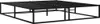 A black metal bed frame is shown from a diagonal angle against a white background. Náhľad obrázku produktu