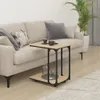 vidaXL Tavolino con rotelle Sonoma 50x35x55,5 cm in Anteprima dell’immagine prodotto 3