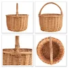 Creative Home Weidenkorb mit Henkel | 35 x 35 x 36 cm (+/- Produktbild-Vorschau 9