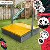 KOTARBAU® Sandkasten mit Dach 140x140 cm Holz mit Abdeckung Produktbild-Vorschau 8