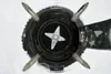 A close-up, top-down view of the blades and base of a blender. Produktbild-Vorschau