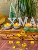Christmas advent candle holder with decorative elements. Produktbild-Vorschau