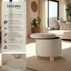 Stolička s úložným priestorom Suna 44,5 x 41,5 cm Náhľad obrázku produktu 2