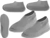 A collection of grey shoe covers arranged in a collage. Náhľad obrázku produktu