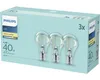Philips Filament-Lampe, transparent, 40W A60 E27 x3, 4,3 W, Produktbild-Vorschau 1