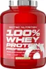 A red plastic container of protein powder with a silver lid. Anteprima dell’immagine prodotto