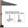 Sekey Balkonschirm Halbrund 270 cm – Sonnenschirm mit Produktbild-Vorschau 6