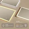 Kúpe??ové zrkadlo 80x60cm - zaoblený s LED osvetlením - LED Náhľad obrázku produktu 3