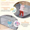COSTWAY 127x127 cm Laufstall Baby faltbar, Laufgitter mit Produktbild-Vorschau 8