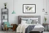 MuchoWow® MuchoWow® Gerahmtes Poster Weltkarte - Blumen - Produktbild-Vorschau 7