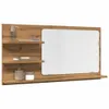 Armoire à miroir de salle de bain chêne artisanal 90x11x45 Voir les images du produit 2