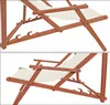 Liegestuhl weiß Gartenliege klappbare Sonnenliege Deckchair Produktbild-Vorschau 4