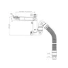 Prevex Smartloc Halb-Siphon 11/2", Anschlüsse für Produktbild-Vorschau 2